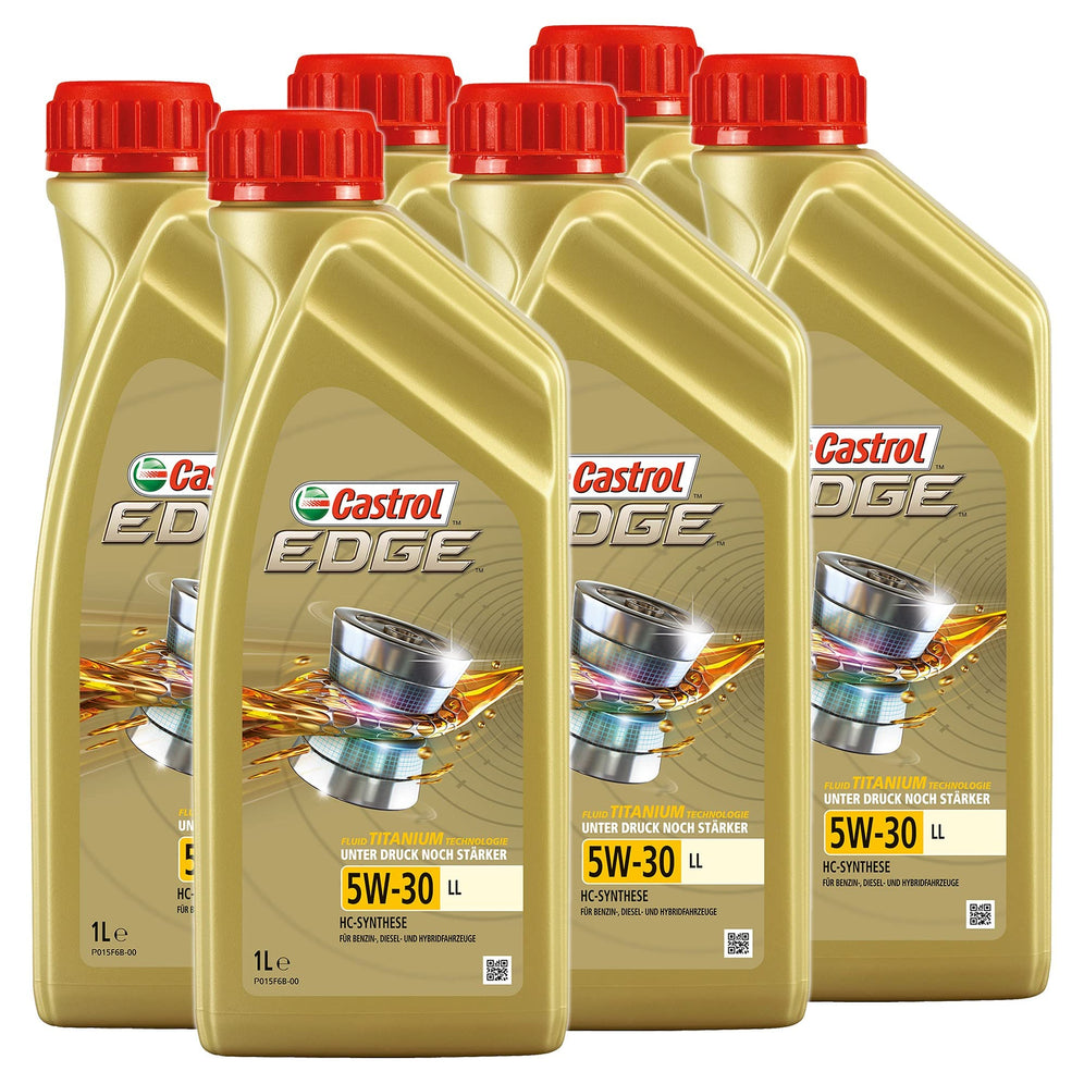 6 x 1 L = 6 litri Castrol Edge Fluid Titanium 5W-30 LL olio motore